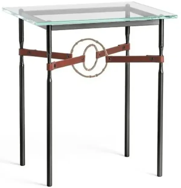 Equus Glass Top Side Table