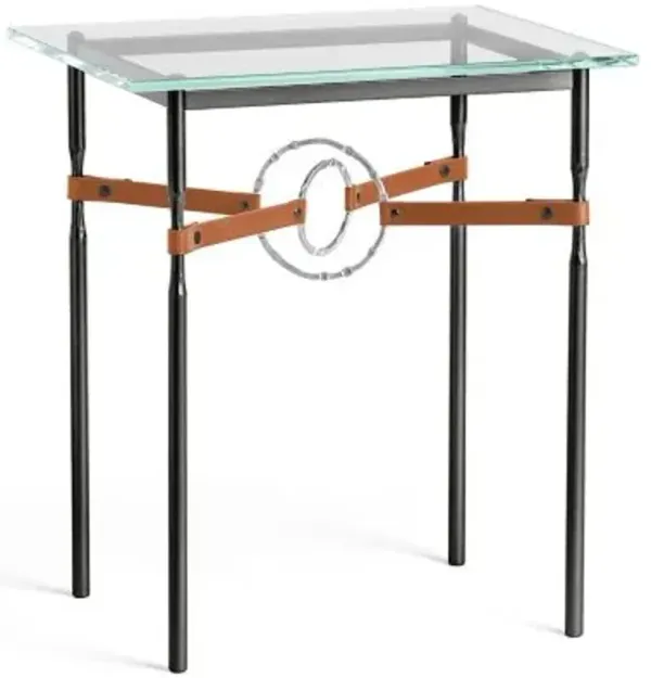 Equus Glass Top Side Table