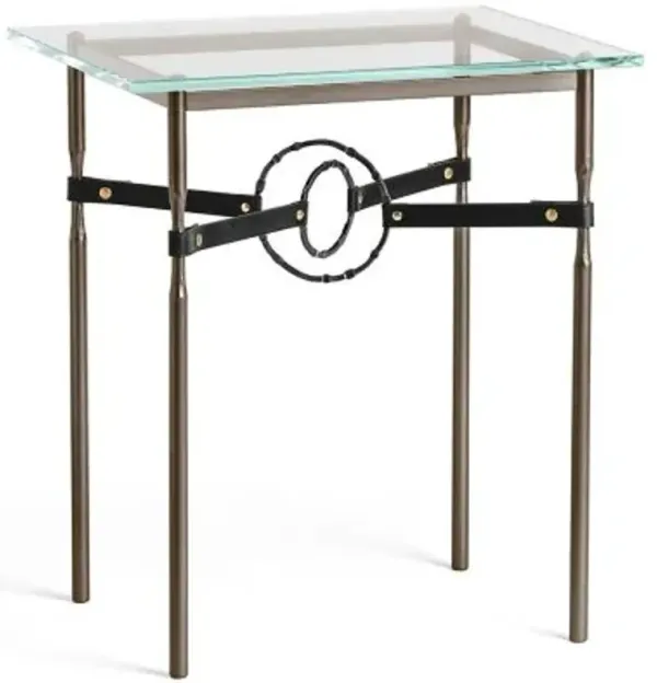 Equus Glass Top Side Table