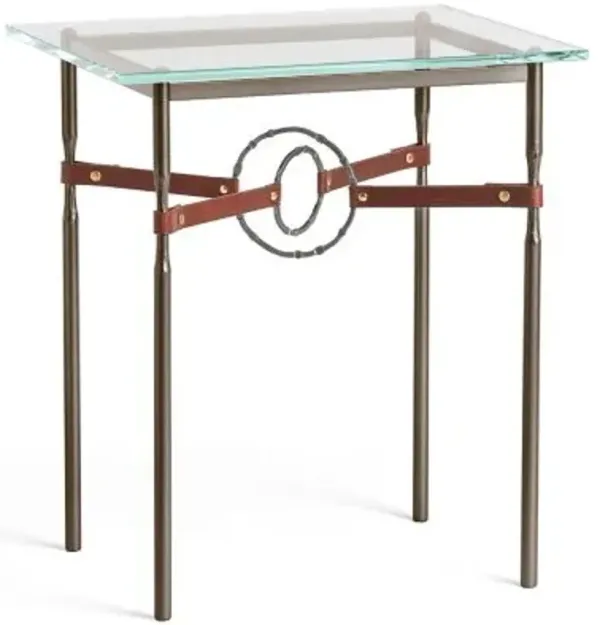 Equus Glass Top Side Table
