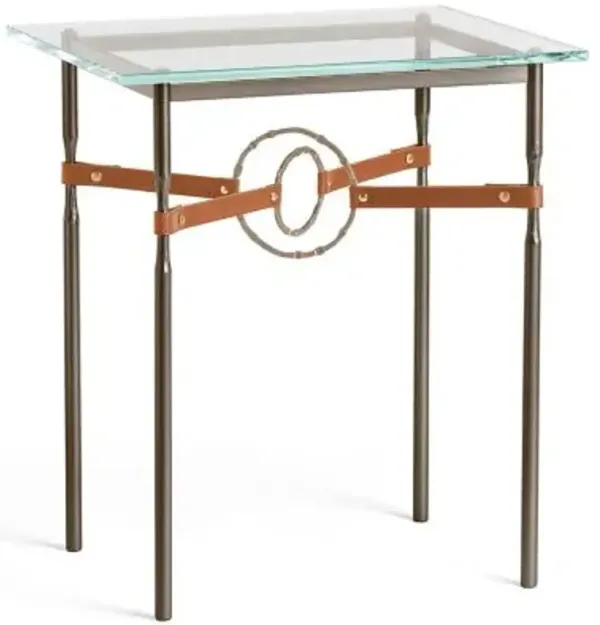 Equus Glass Top Side Table