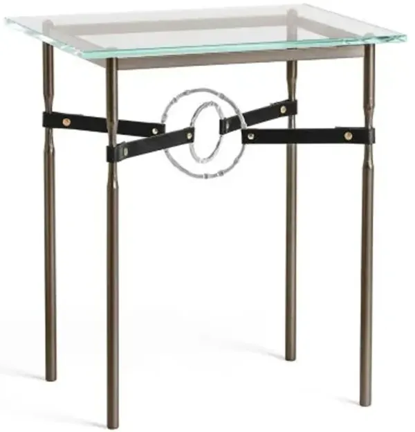 Equus Glass Top Side Table