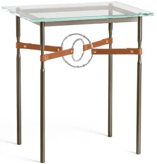 Equus Glass Top Side Table
