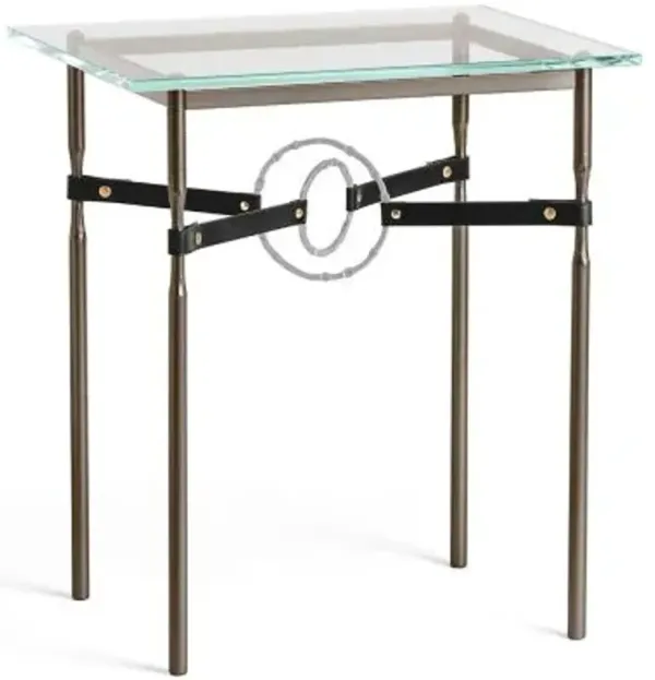 Equus Glass Top Side Table