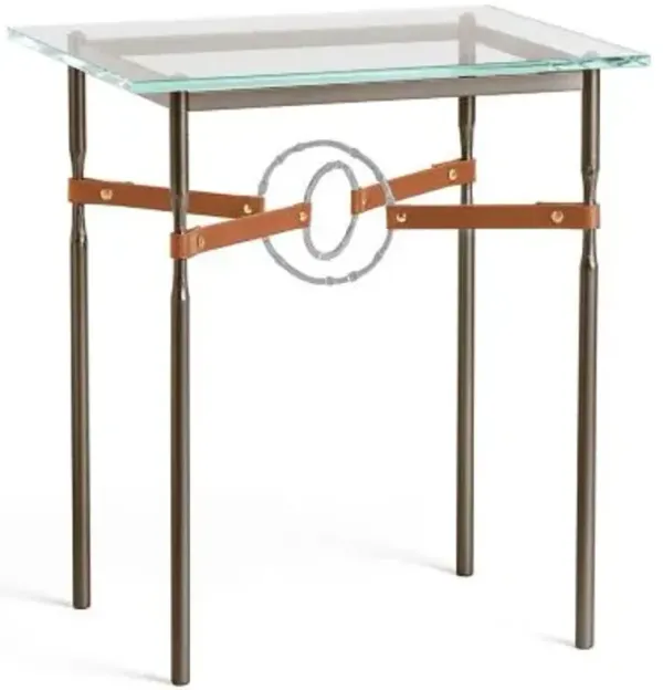 Equus Glass Top Side Table