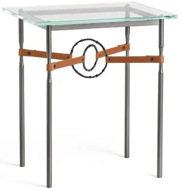 Equus Glass Top Side Table