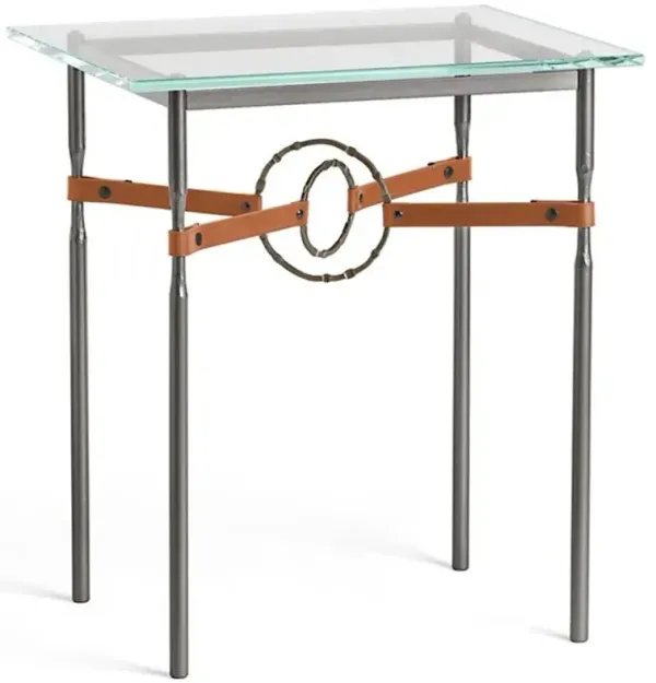 Equus Glass Top Side Table