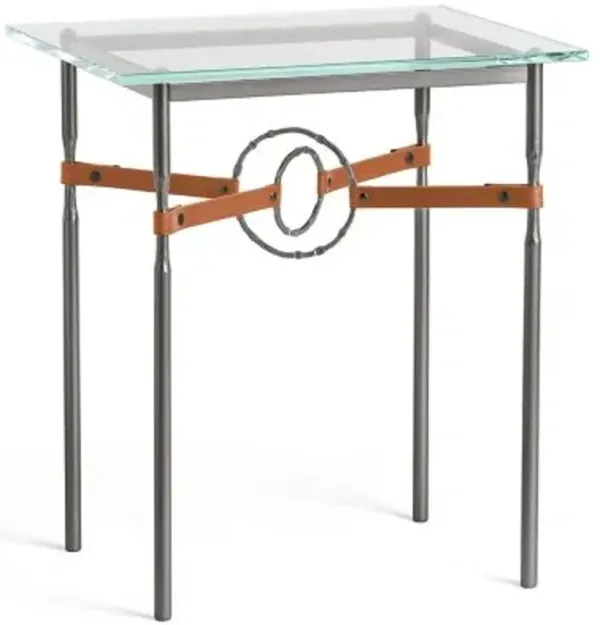 Equus Glass Top Side Table