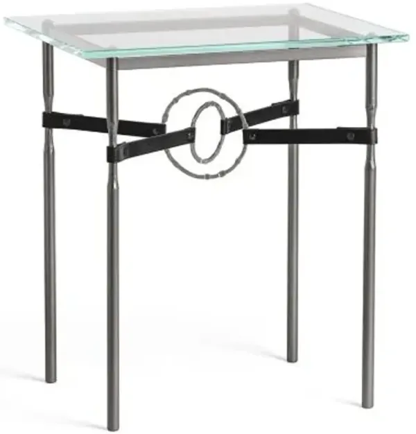 Equus Glass Top Side Table