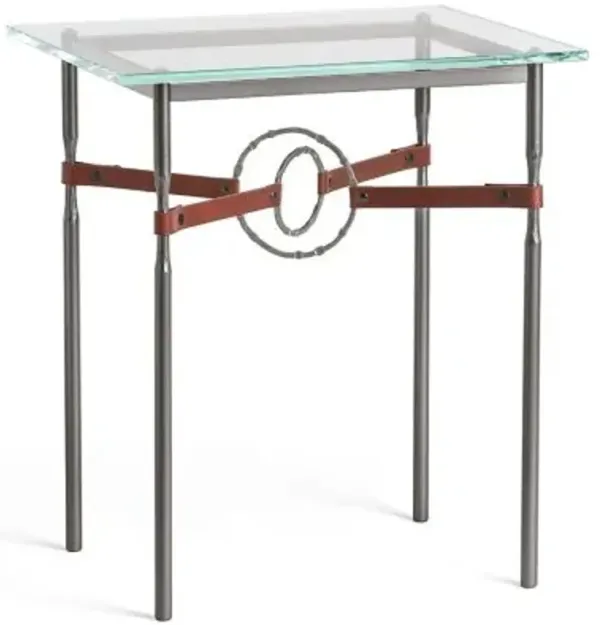 Equus Glass Top Side Table