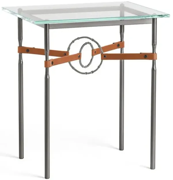 Equus Glass Top Side Table
