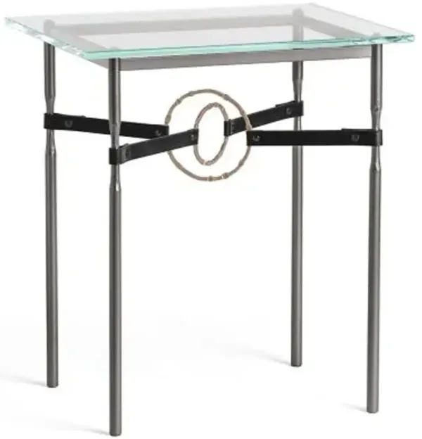 Equus Glass Top Side Table