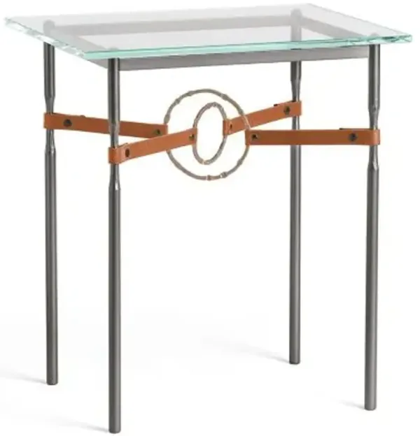Equus Glass Top Side Table
