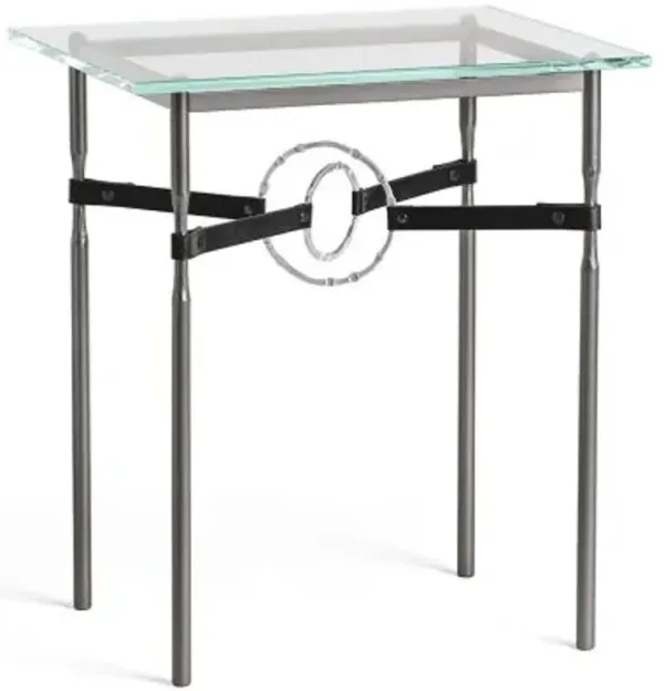 Equus Glass Top Side Table