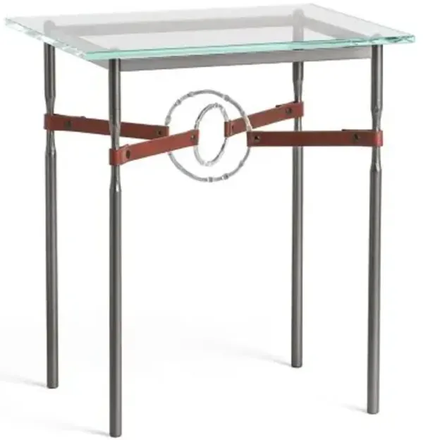 Equus Glass Top Side Table