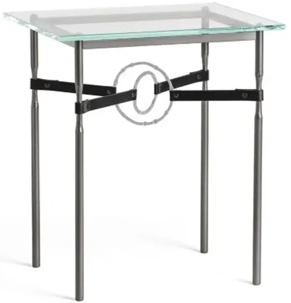 Equus Glass Top Side Table