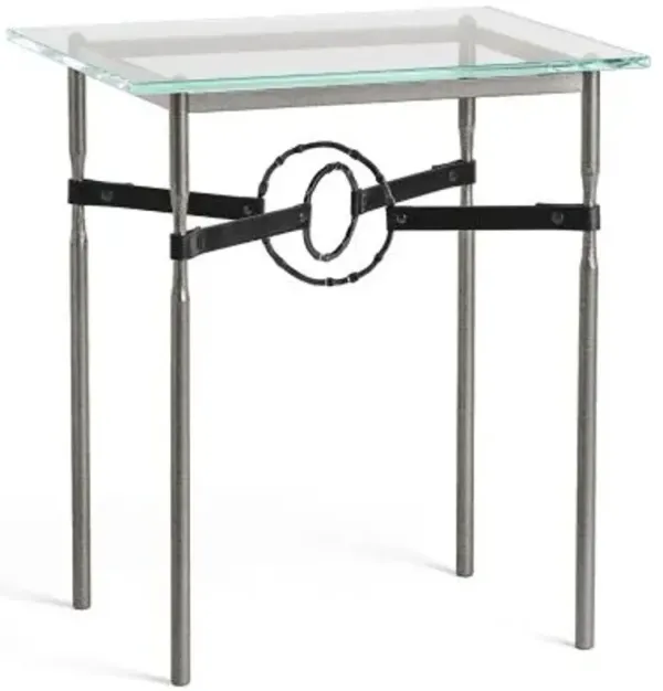 Equus Glass Top Side Table