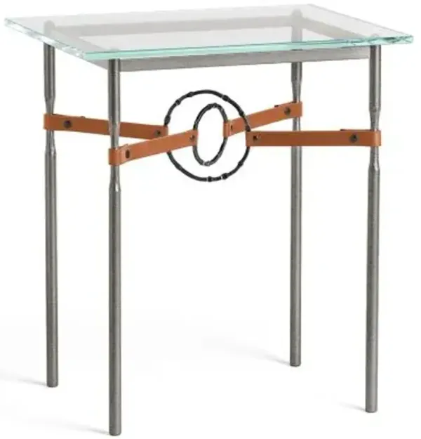 Equus Glass Top Side Table