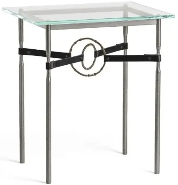 Equus Glass Top Side Table