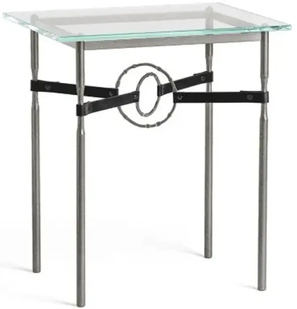 Equus Glass Top Side Table