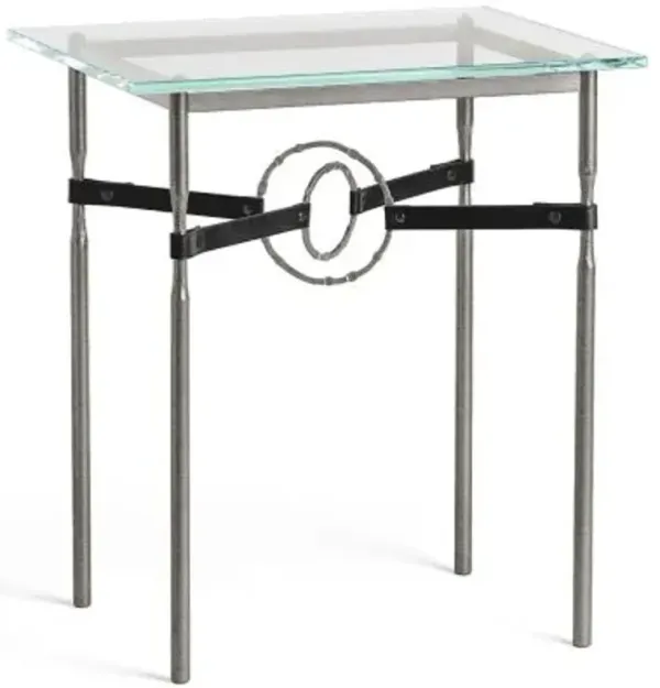 Equus Glass Top Side Table