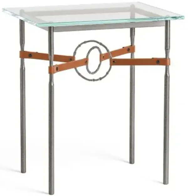 Equus Glass Top Side Table