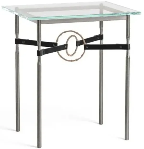 Equus Glass Top Side Table