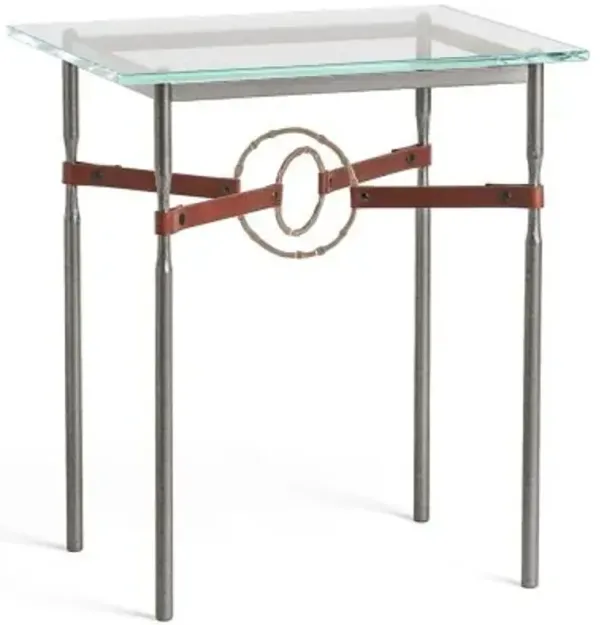 Equus Glass Top Side Table