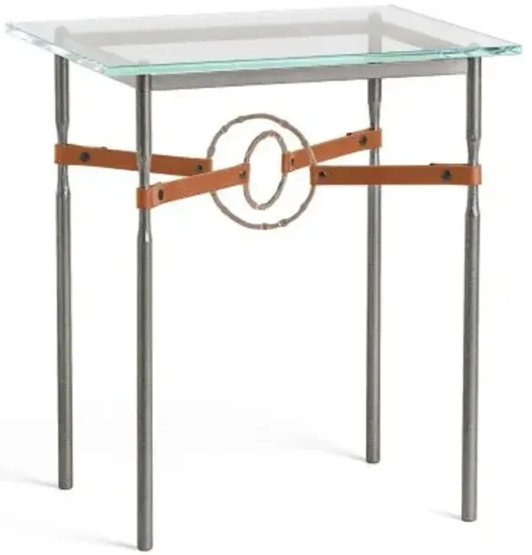 Equus Glass Top Side Table