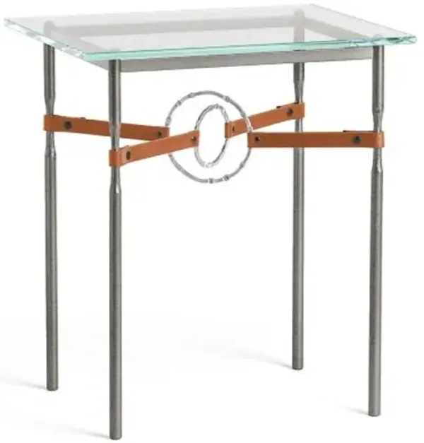 Equus Glass Top Side Table