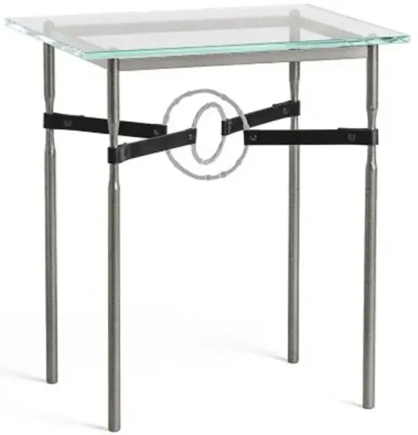 Equus Glass Top Side Table