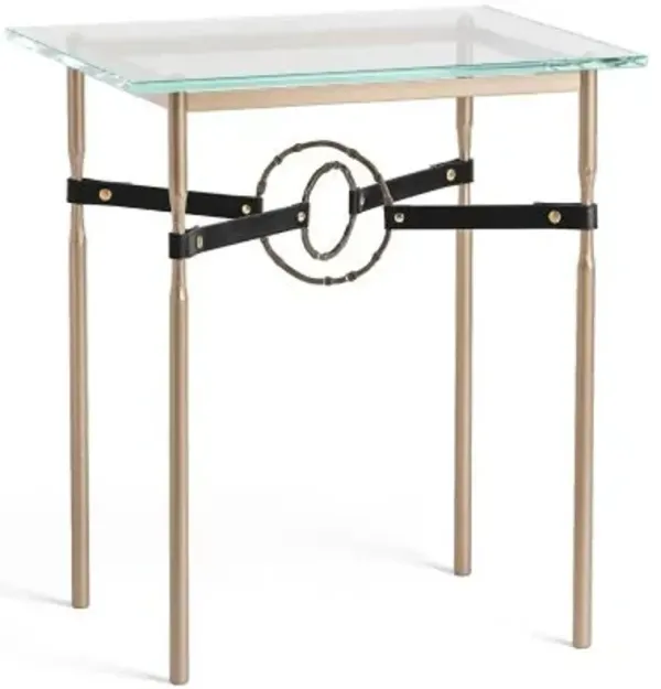 Equus Glass Top Side Table