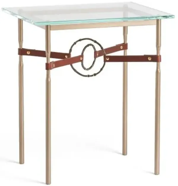 Equus Glass Top Side Table