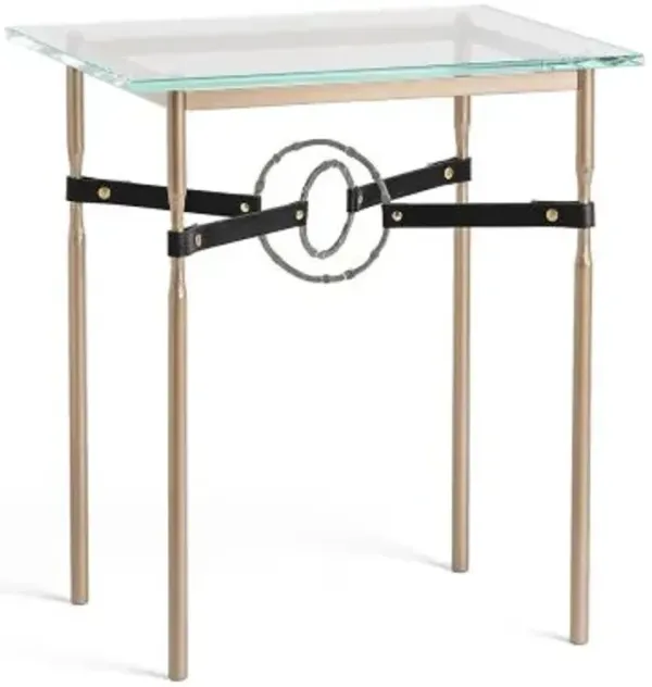 Equus Glass Top Side Table