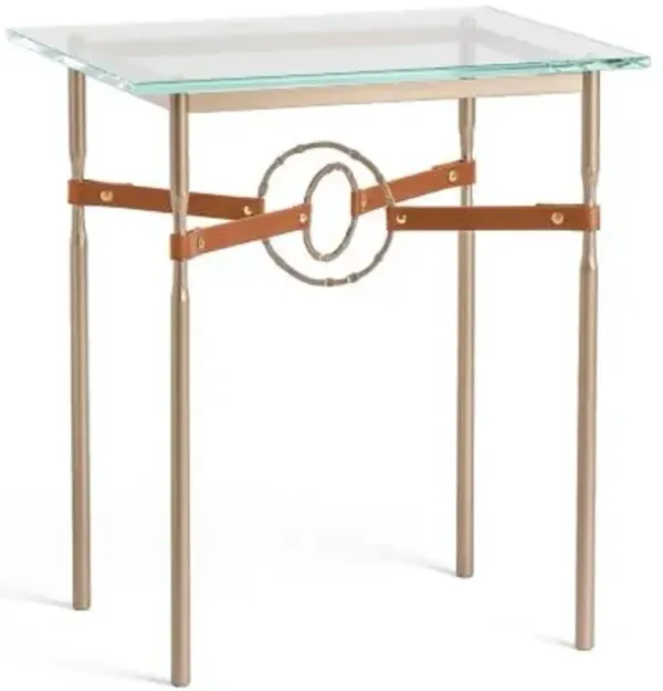 Equus Glass Top Side Table