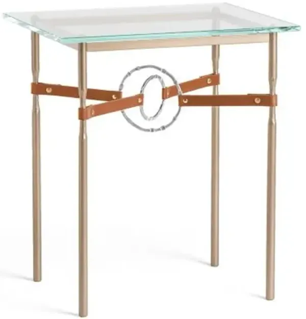 Equus Glass Top Side Table