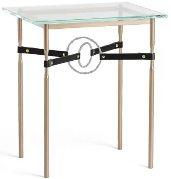 Equus Glass Top Side Table