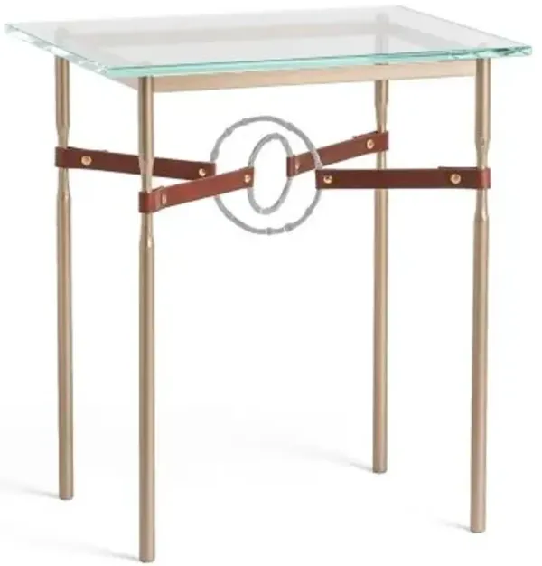 Equus Glass Top Side Table
