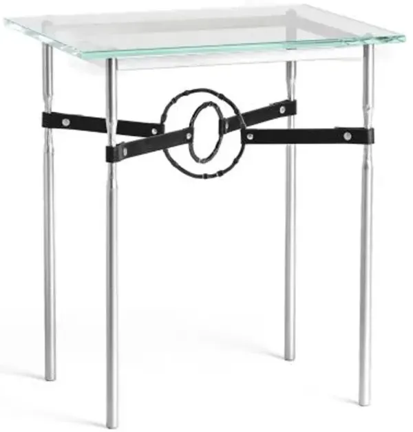 Equus Glass Top Side Table