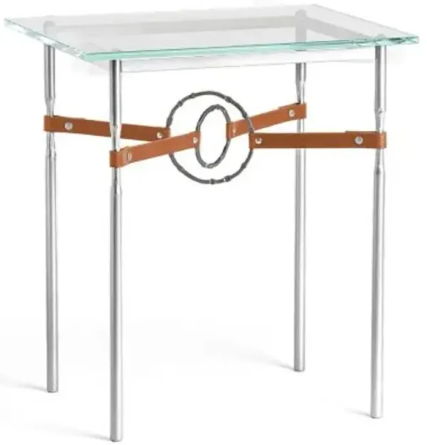 Equus Glass Top Side Table