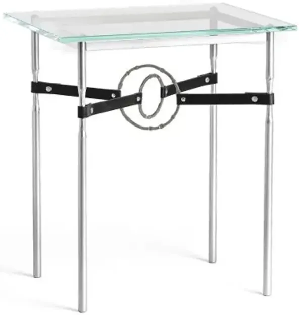Equus Glass Top Side Table