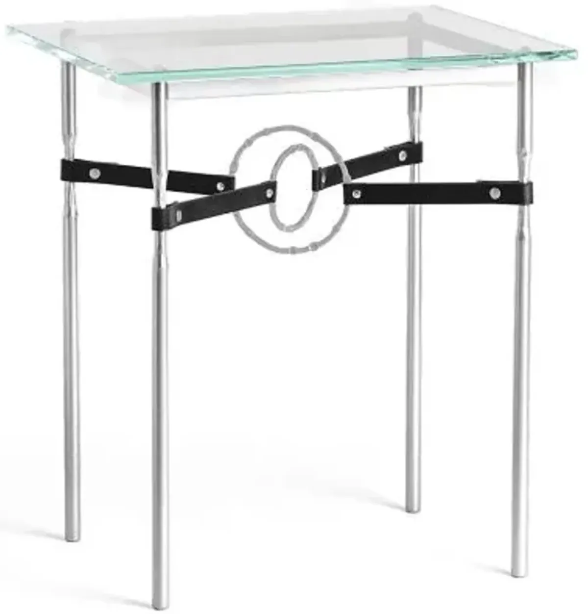 Equus Glass Top Side Table