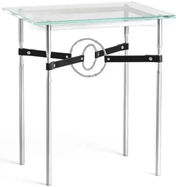 Equus Glass Top Side Table