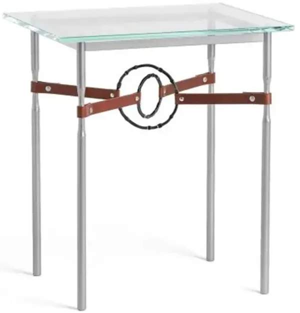 Equus Glass Top Side Table