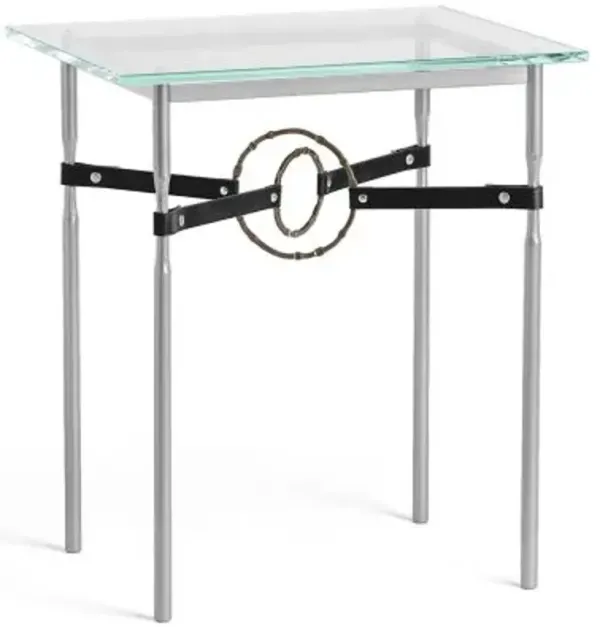 Equus Glass Top Side Table