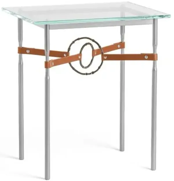 Equus Glass Top Side Table