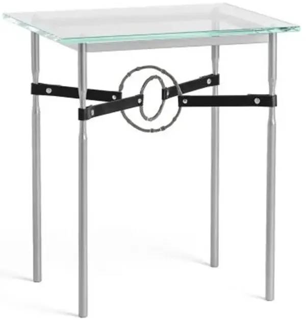 Equus Glass Top Side Table