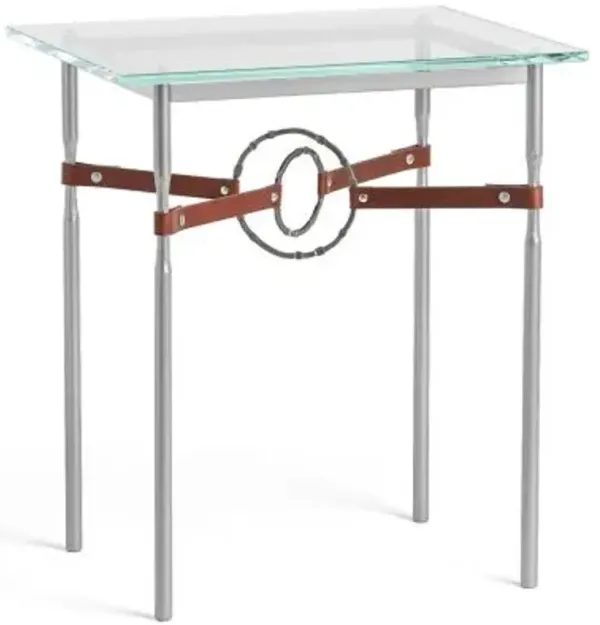 Equus Glass Top Side Table