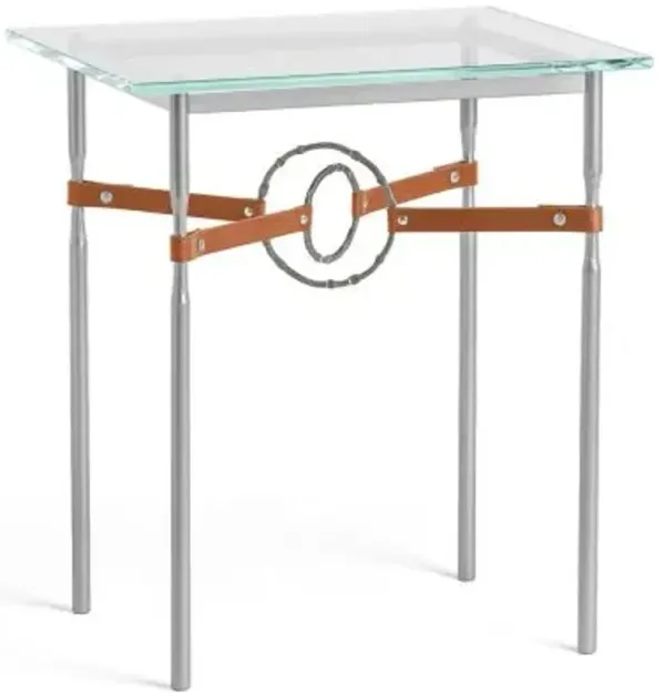 Equus Glass Top Side Table