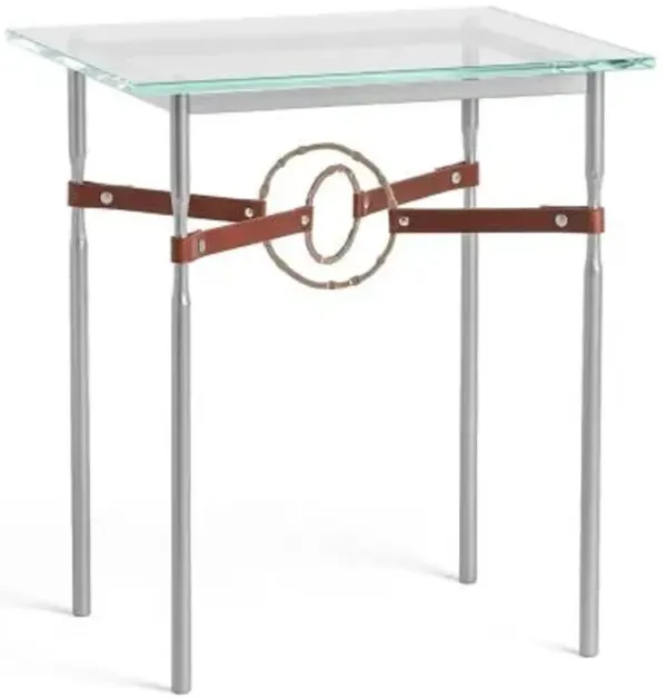 Equus Glass Top Side Table